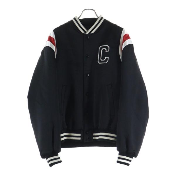 CELINE セリーヌ Cパッチ サテン ボンバージャケット ブルゾン ブラック 2W867532T CELINE（セリーヌ） Cパッチ サテン ボンバージャケット ブルゾン