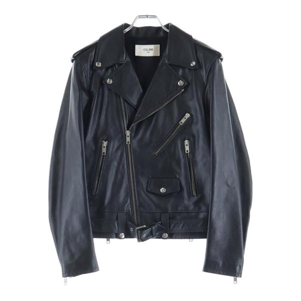 CELINE ライダースジャケット　ラムレザー　36　エディスリマン　黒 CELINE（セリーヌ） CELINE by Hedi Slimane クラシックバイカー