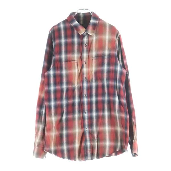 AMIRI（アミリ） RAYON COTTON OMBRE L/S CHECK SHIRT USA製 レーヨン