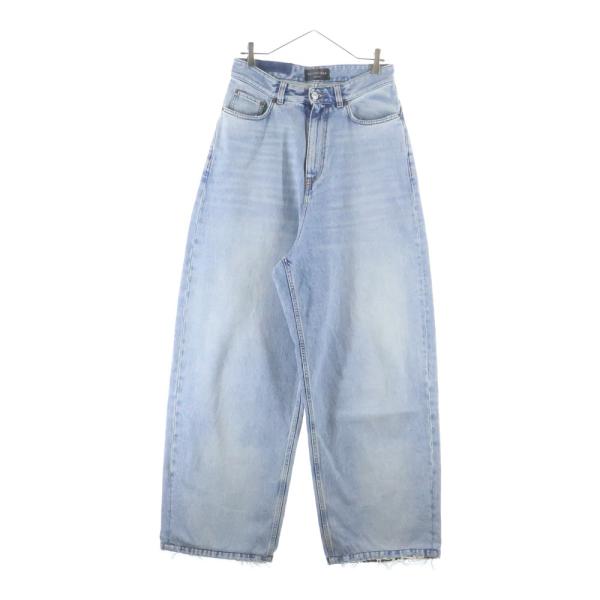 BALENCIAGA PULL-UP PANTS 704282ワイドバギーデニム BALENCIAGA（バレンシアガ） 22AW プルアップワイドバギーデニムパンツ