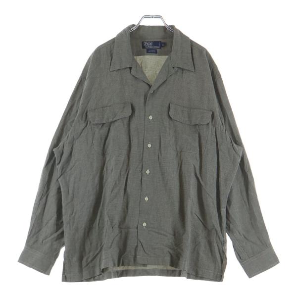 POLO RALPH LAUREN ポロラルフローレン STEWARD RAYON L/S SHIRT スチュワード レーヨン 千鳥格子 フラップポケット シャツ ベージュ/ブラック POLO RALPH LAUREN（ポロ・ラルフローレン） STEWARD RAYON L/S SHIRT