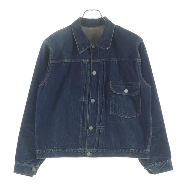Levi's リーバイス 40-50S 506XX 1st SLIDE BUCKLE DENIM JACKET BIG E 均等V 片面タブ スライドバックル ボタン裏ツーブロンク デニムジャケット インディゴ Levi's（リーバイス） 40-50S 506XX 1st SLIDE BUCKLE DENIM JACKET