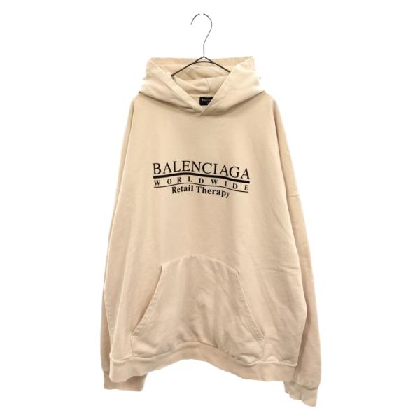 BALENCIAGA 21aw ワールドワイド ロゴ パーカー-