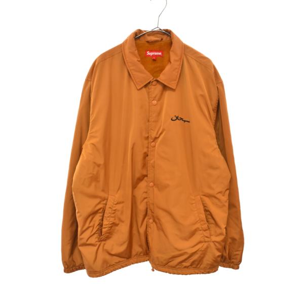 アラビックロゴ　supreme　コーチジャケット　裏起毛　XL くすんだ水色 2025年最新】supreme アラビック コーチの人気アイテム - メルカリ