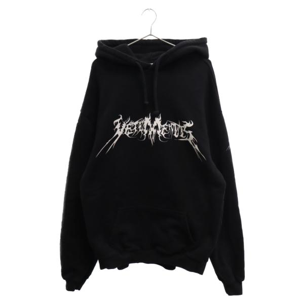 VETEMENTS TFD プルオーバーフーディ VETEMENTS ヴェトモン 16AWランウェイ着用 TOTAL FUCKING DARKNESS TFD