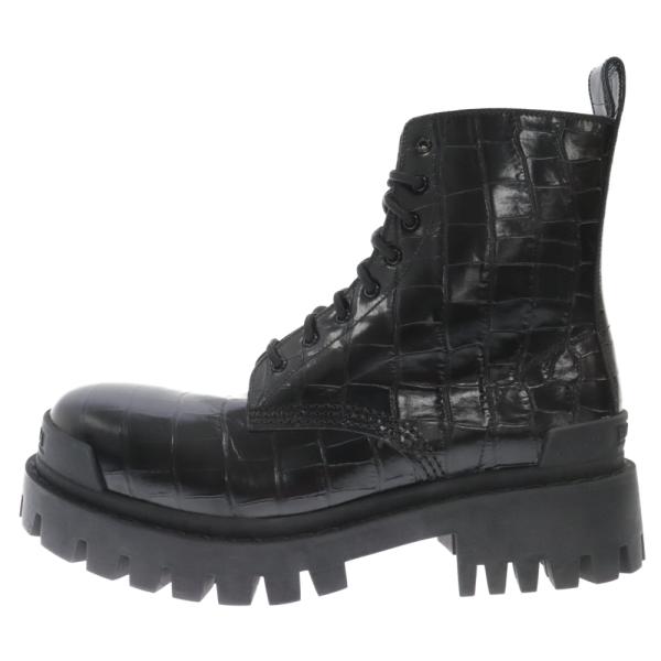 BALENCIAGA クロコダイル型押し STRIKE ブーツ36