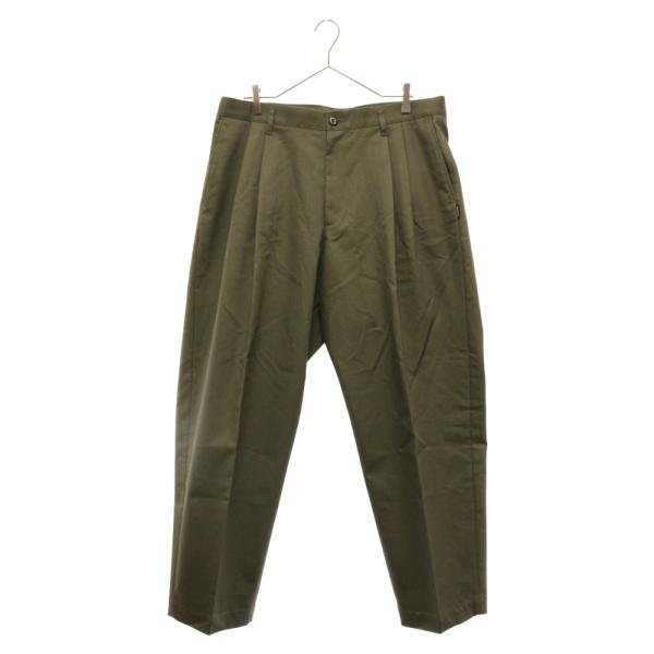 NEIGHBORHOOD ネイバーフッド 23AW Two Tuck Trousers 232SPNH-PTM02 センタープレス スラックスパンツ カーキ NEIGHBORHOOD（ネイバーフッド） 23AW Two Tuck Trousers 232SPNH