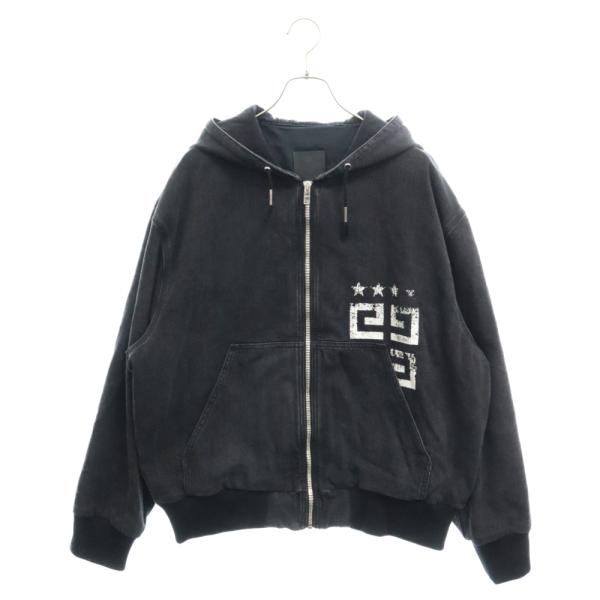GIVENCHY ジバンシー　パーカー GIVENCHY（ジバンシィ） LINED DENIM WITH FRONT ZIPPER HOODIE