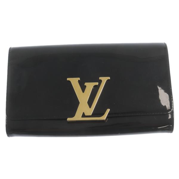 LOUIS VUITTON ルイヴィトン M90083 ポシェット ルイーズEW パテントレザー ゴールド金具 クラッチバッグ ブラック shopbring_3024g300015