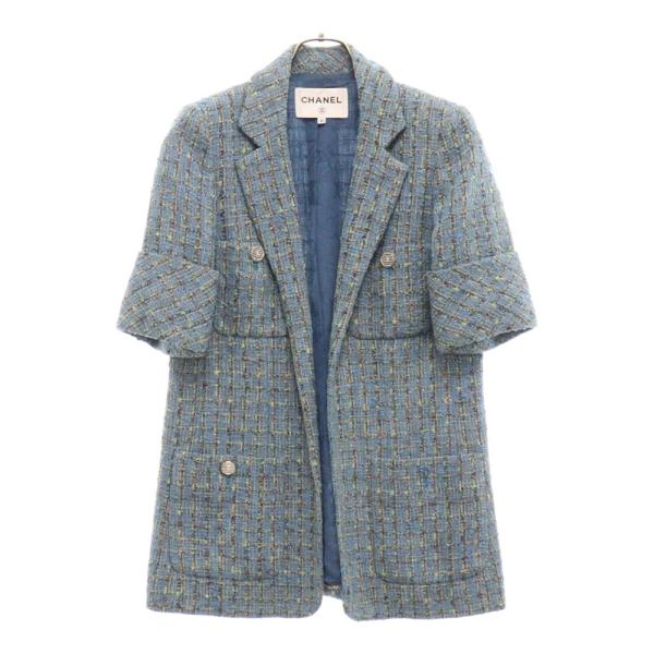 CHANEL　シャネル　ヴィンテージ　コットン　半袖ショートジャケット　40 楽天市場】シャネル 半袖 ジャケットの通販