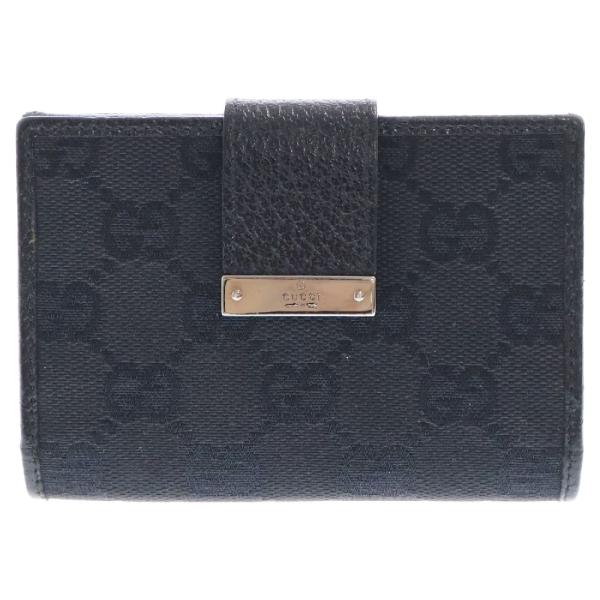GUCCI（グッチ） GGキャンバス カードケース 財布 ブラック 118100