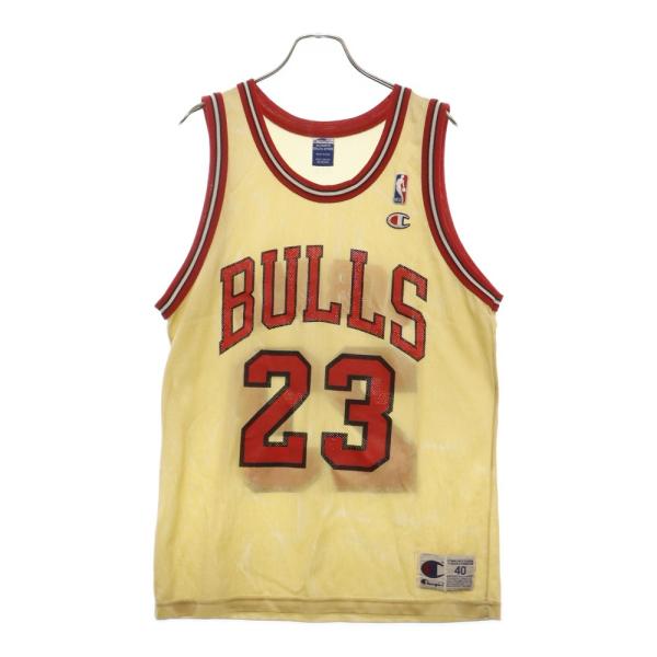 90s チャンピオン×NBA ブルズ　ビンテージバスケシャツ　ジョーダン　44 shopbring_3024l180008