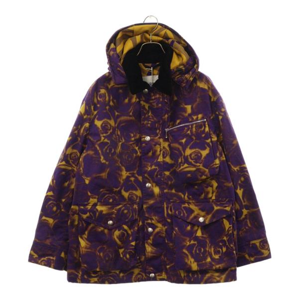 BURBERRY バーバリー ローズプリントフーデットジップアップジャケット パープル/イエロー 8077279 shopbring_3025a060022