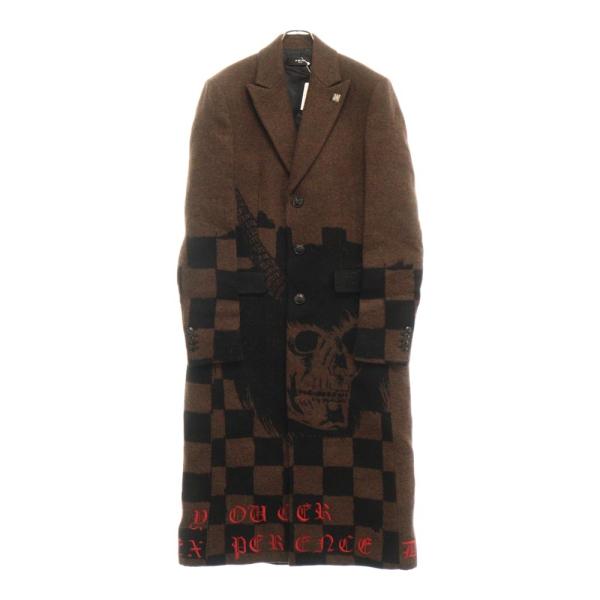 AMIRI（アミリ） Wes Lang Checkered skull print coat スカルプリント
