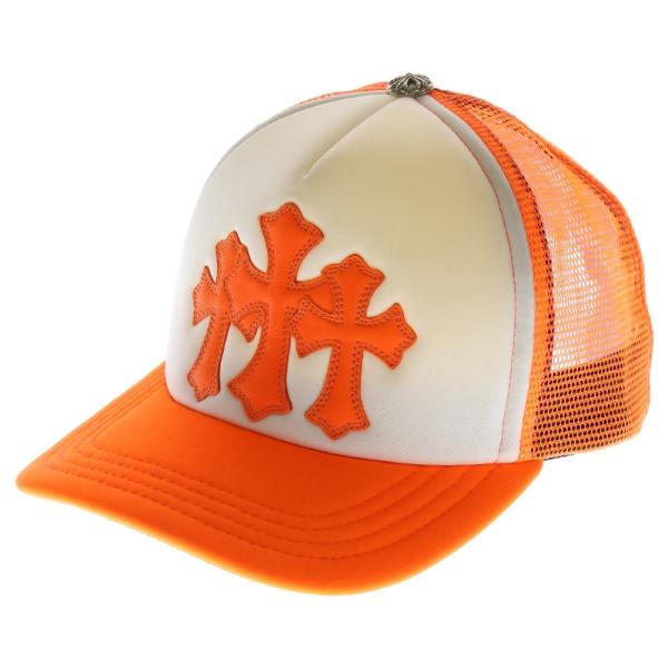 CHROME HEARTS クロムハーツ TRUCKER CAP レザークロスパッチ