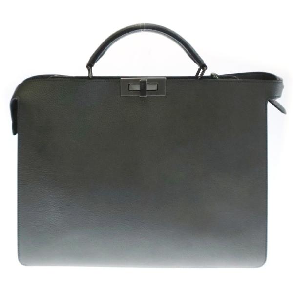 FENDI☆フェンディ　ピーカブー グレー レザービジネスバッグ FENDI（フェンディ） Peekaboo Iseeu Medium ピーカブー レザー