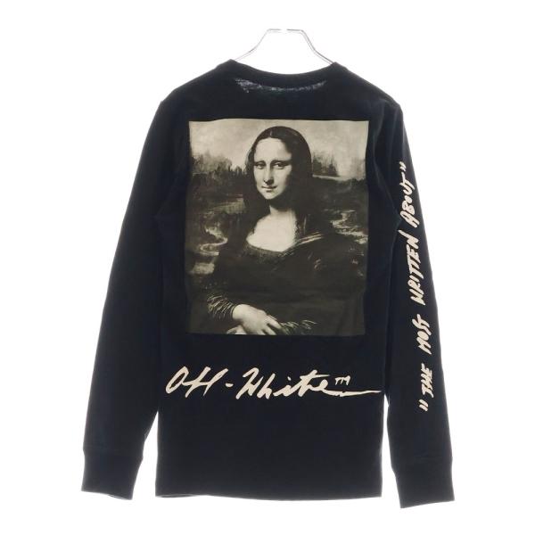 ら*ぃ様 OFF-WHITEグラフィックデザイン長袖カットソー ブラック❣️美品 OFF-WHITE オフホワイト 19SS Monalisa L/S T-Shirt モナリザプリント