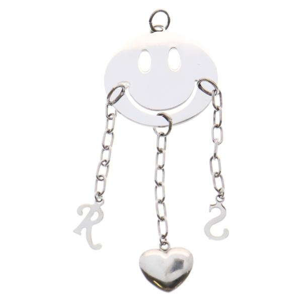 RAF SIMONS ラフシモンズ Smiley Charm Pendant スマイリー チャーム ペンダント ネックレストップ シルバー RAF SIMONS（ラフ シモンズ） Smiley Charm Pendant スマイリー