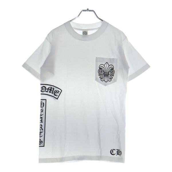 クロムハーツ BSフレアロゴ ポケットTシャツ Mサイズ CHROME HEARTS（クロムハーツ） BS FLARE SIDE VERTICAL BSフレア 半袖
