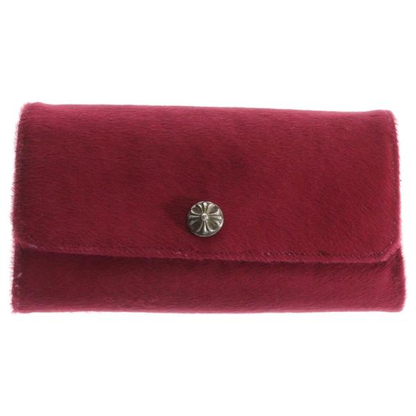 【極美品】クロムハーツ JUDY ハラコレザー RINKAN鑑定済 長財布 極美品】クロムハーツ JUDY ハラコレザー RINKAN鑑定済 長財布
