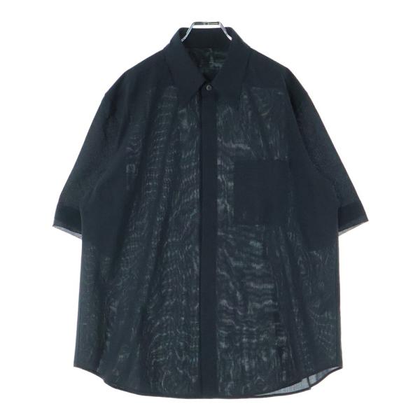 IRENISA イレニサ 25SS Wool Shirt ウール半袖シャツ グレー IH-25SS