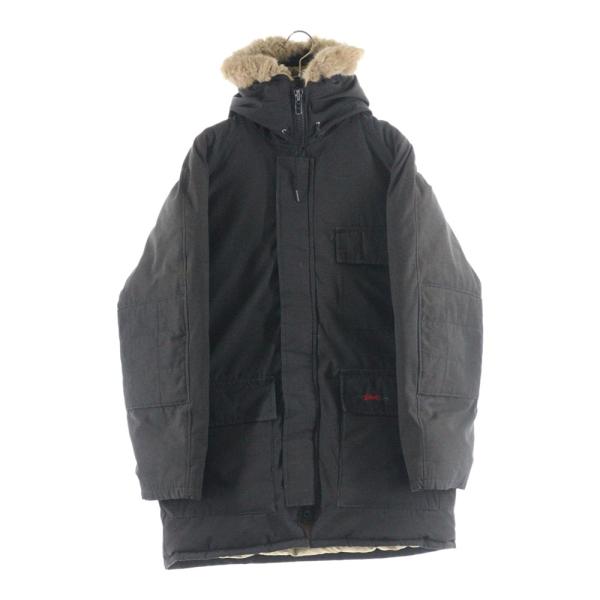 SCHOTT ショット Down Jacket ロゴ刺繍 ファー付きダウンジャケット