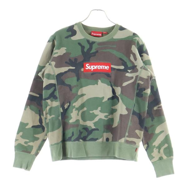 Supreme カモフラージュ　トレーナー　XL Supreme（シュプリーム） 15AW Box Logo Crewneck カモフラージュ 迷彩