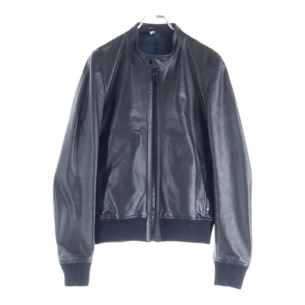 dior homme ラムレザー　ジャケット DIOR ディオール Leather Zip Jacket ラムレザー ジップアップ