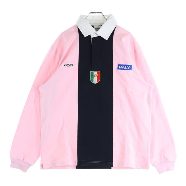 Palace Skateboards パレススケートボーズ Paly Rugby ロゴ刺繍 ラガー
