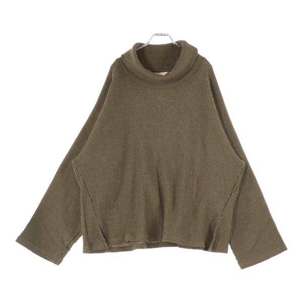 ANCELLM アンセルム CHAIN KNIT HI-NECK LS T-SHIRT ハイネック ニット