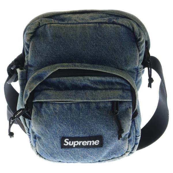 シュプリーム　ショルダーバック 👜 Supreme 25FW Week1 Denim Shoulder Bag Washed Indigo 本日届き