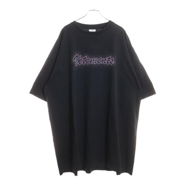 VETEMENTS（ヴェトモン） ロゴスタッズオーバーサイズ 半袖Tシャツ