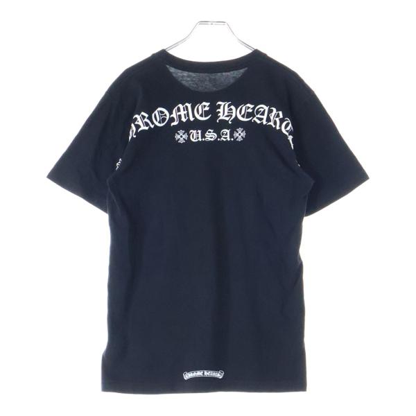 【美品　クリーニング済み】CHROME HEARTS Tシャツ フロントプリント CHROME HEARTS（クロムハーツ） CH T-SHIRT スクロールプリント 半袖T