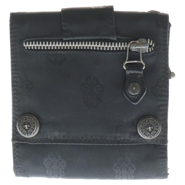 クロムハーツ　3 フォールド ナイロンウォレット ブラック CHROME HEARTS クロムハーツ 3フォールド ナイロンウォレット