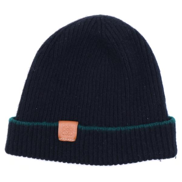 LOEWE（ロエベ） WOOL KNIT CAP ウール ニットキャップ ブラック
