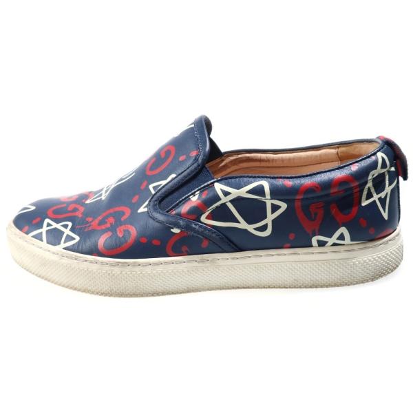 GUCCI（グッチ） ゴースト GG総柄 ローカットスニーカー スリッポン