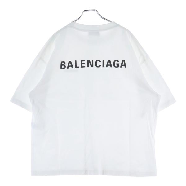 BALENCIAGA バレンシアガ 22AW エンブロイダリーロゴ クルーネックTシャツ 612965 TMVF4 ライトイエロー系 XXS BALENCIAGA（バレンシアガ） T-Shirt ロゴプリント半袖Tシャツ