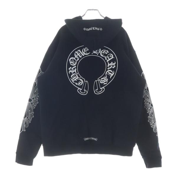 CHROME HEARTS（クロムハーツ） SWTSHRT HD ZIP 袖フローラル バック