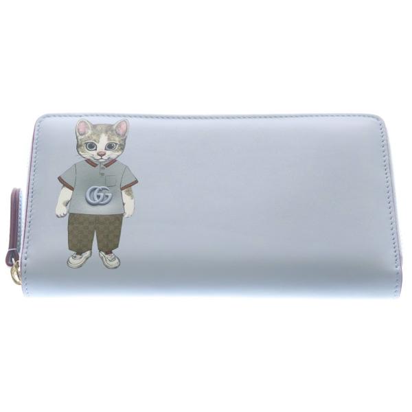 に*ん様 【新品】GUCCI ヒグチユウコ 長財布 ライトブルー GUCCI（グッチ） x Yuko Higuch ヒグチユウコ ラウンドジップ ロング