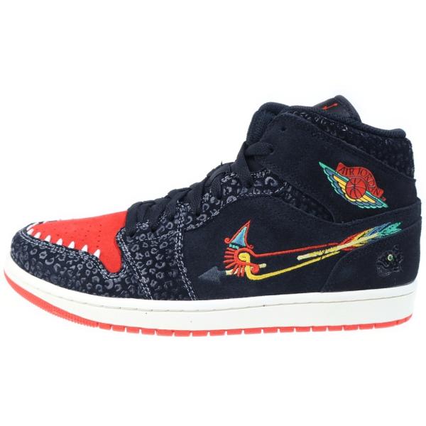 ナイキ Air Jordan 1 エアジョーダン 1 ミッドシエンプレファミリア ミッドカットスニーカー ブラック/レッド US11/29cm DN4904-001