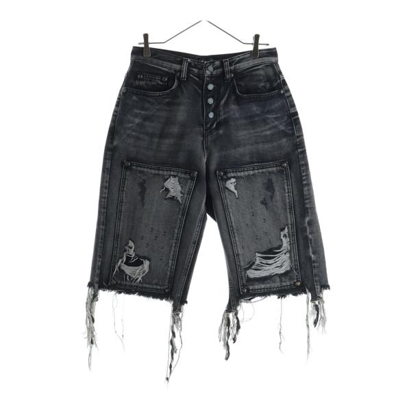 THUG CLUB サグクラブ DOUBLE KNEE DAMAGE SHORTS ダブルニー ダメージ