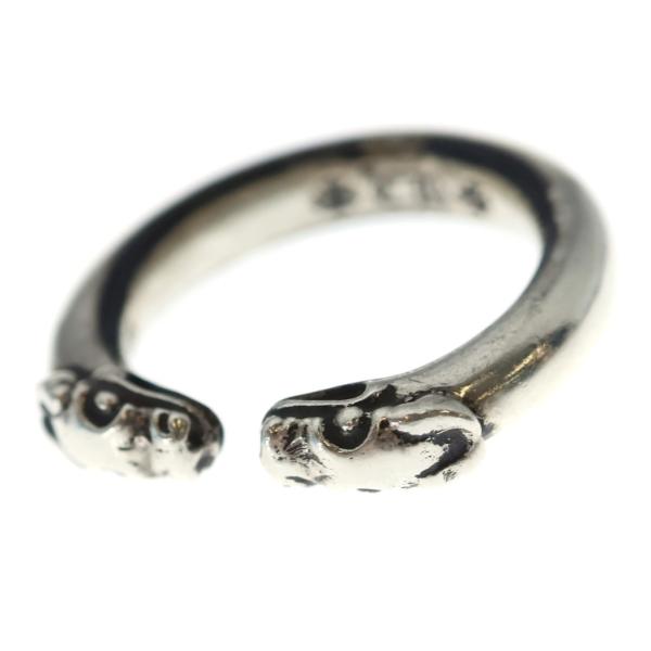 CHROME HEARTSクロムハーツDOUBLE DOG RING レシート有 CHROME HEARTS（クロムハーツ） DOUBLE DOG RING ダブルドッグ リング