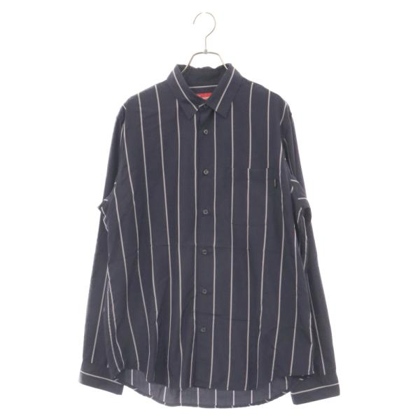 Supreme / 長袖シャツ/M/コットン/IDG/ストライプ Supreme（シュプリーム） 19AW Stripe Shirt ストライプ長袖シャツ