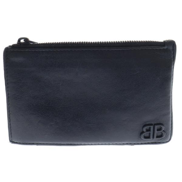 BALENCIAGA（バレンシアガ） BBロゴ レザー コインケース カードケース