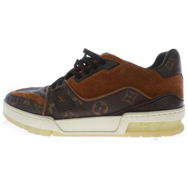 LOUIS VUITTON ルイヴィトン モノグラム LVトレイナー ローカットスニーカー ブラウン 6 1/2 FD0179 LOUIS VUITTON（ルイ・ヴィトン） モノグラム LVトレイナー ローカット