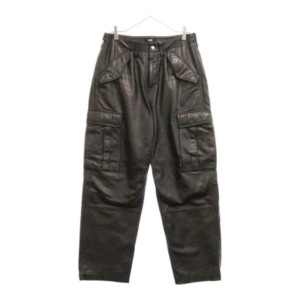 STUSSY レザーワークパンツ　28インチ STUSSY レザーワークパンツ 28インチ
