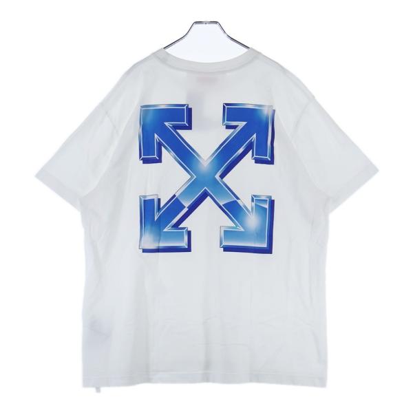 OFF-WHITE オフホワイト Blue Metal Arrow Over S/S T-shirt ロゴ
