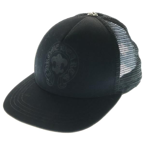 CHROME HEARTS ブラック トラッカーキャップ早い者勝ち クロムハーツトラッカーキャップキングタコマルチカラークロスブラック