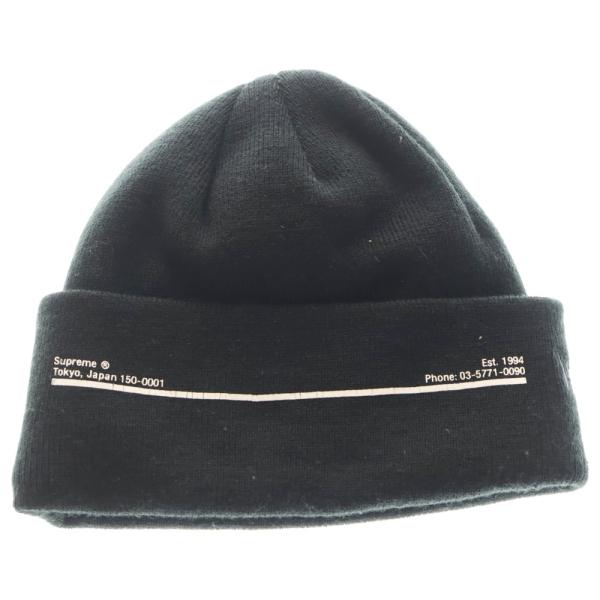 Supreme シュプリーム　ビーニー　ニット帽 黒　ニューエラ Supreme（シュプリーム） 20AW×New Era Shop Beanie ニューエラ
