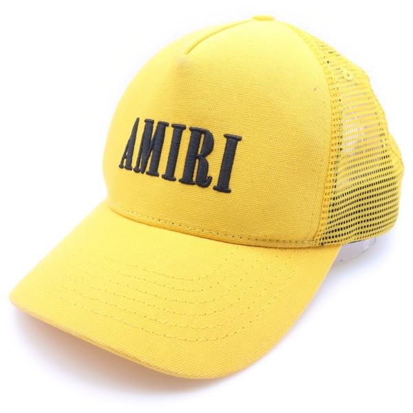 AMIRI（アミリ） フロントロゴ メッシュキャップ 帽子 イエロー